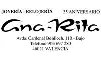 JOYERIA ANA RITA - CARDENAL BENLLOC, 110 - TELF: 963 69.72.80 - VALENCIA