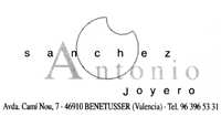 SANCHEZ ANTONIO JOYERO - Avd. Cam Nou, 7 - Tlf.963 965 331 - Benetusser